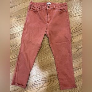 PISTOLA Drea Slim Straight Scissor Cut Hem Jean Women’s Colored Denim Size 33